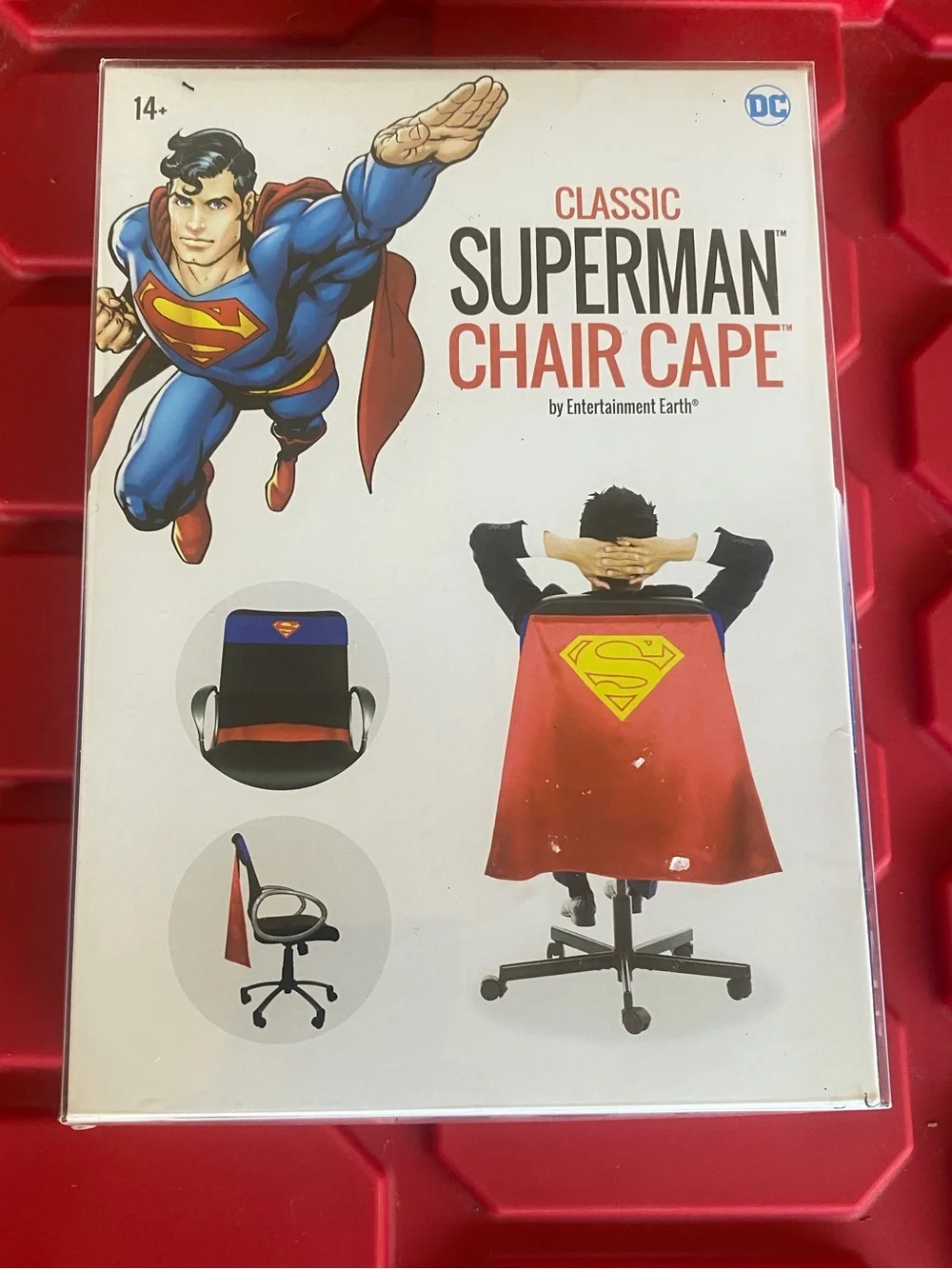 Halloween Superman Chair costume Cape Packaging